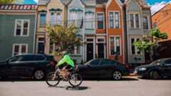 워싱턴 D.C. Georgetown 인근에서 자전거 타기