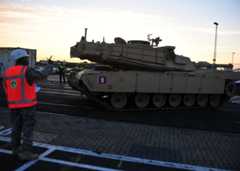 Planes, Trains and Ferries: 1/1 CAV equipment arrives in Europe