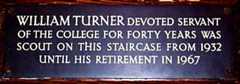 William Turner plaque