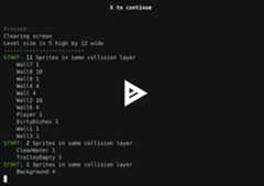 exploring and playing a level without sight