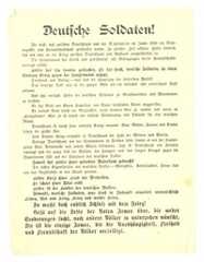 Sowjetisches Propagandaflugblatt für deutsche Soldaten an der Ostfront, Sowjetunion, 1941