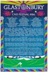 Glastonbury Festival poster, 1986.