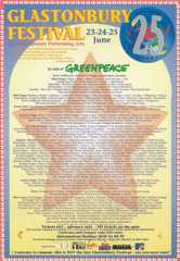 Glastonbury Festival poster, 1995. 