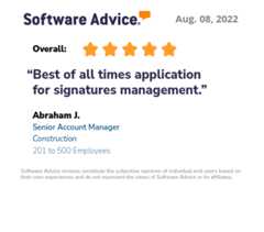 Best of all times application for signatures management.