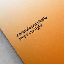 “Hype the light” – Formula Luci Italia booklet