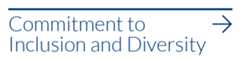 Promo that reads Commitment to Inclusion and Diversity