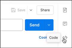 Open code snippets