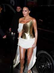 Kim Kardashian’s Birthday Suit Is Gold Archival Givenchy Couture