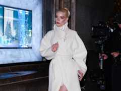 Anya Taylor-Joy Adds a Corset to Her Winter Whites Rotation