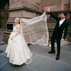 The Bride Wore Exclusively Vintage for Her Wedding at a Gothic Revival Church in New York City