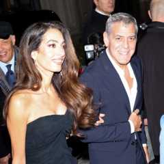 Amal Clooney Brings Her Favorite Fishtail Silhouette to Milan