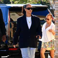 Rihanna Gives the Hailey Bieber Uniform a Try