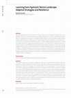 Research paper thumbnail of Learning from Hydraulic Venice Landscape. Adaptive Strategies and Resilience