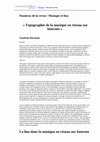 Research paper thumbnail of Topographie de la musique en réseau sur Internet