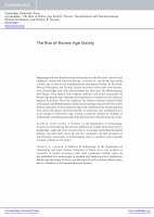 Research paper thumbnail of The Rise of Bronze Age Society