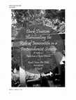 Research paper thumbnail of Dark Tourism: Illuminating the Role of Innovation in Postmodernist Society
