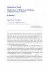 Research paper thumbnail of Animals in Need. The problem of wild animal suffering and intervention in nature, Relations, vol. 3 (1) (ed.)
