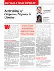 Research paper thumbnail of Arbitrability of Corporate Disputes in Ukraine