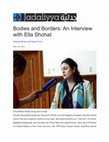 Research paper thumbnail of “Bodies and Borders: An Interview with Ella Shohat” by Manuela Boatcă & Sérgio Costa, Culture Section, Jadaliyya, November 18, 2013.