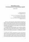 Research paper thumbnail of Gerardo, Ienna, Materialismo tecnico. Fra fenomenotecnica ed epistemologie regionali