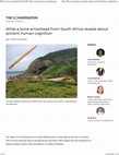 Research paper thumbnail of What a bone arrowhead from South Africa reveals about ancient human cognition