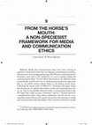 Research paper thumbnail of From the Horse's Mouth: A non-speciesist approach to Media and Communication Ethics