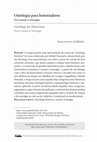 Research paper thumbnail of Ontologia para historiadores: Do trauma à nostalgia