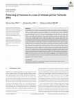 Research paper thumbnail of Patterning of fractures in a case of intimate partner homicide (IPH)