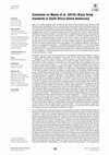 Research paper thumbnail of Comments on Mpeta et al. (2018): Black living standards in South Africa before democracy