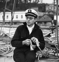  Capt. L. Ron Hubbard in Ketchikan, Alaska, 1940, on his Alaskan Radio Experimental Expedition, the first of three voyages conducted under the Explorers Club Flag. 