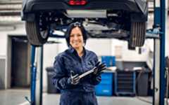 Woman Holding Tool 1