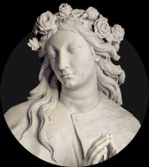 dettaglio statua Santa Rosalia