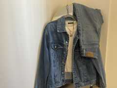 Denim jacket and jeans. Sept. 7, 2024.