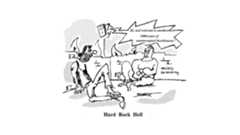 Stockhausen enjoyed collecting the satirical cartoons poking fun at his work. Cartoons as seen on stockhausen.org