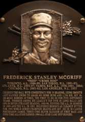 Fred McGriff Hall of Fame plaque