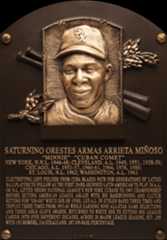 Minnie Miñoso Hall of Fame plaque