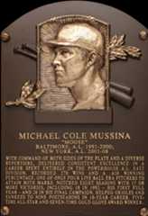 Mike Mussina Hall of Fame plaque