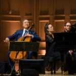 Yo-Yo Ma perfoms during at Symphony Hall during a 2024 Celebrity Series concert.