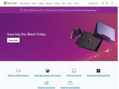 The website screenshot for http://microsoft.com