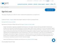 The website screenshot for http://www.sprint.net