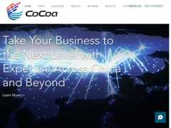 The website screenshot for https://www.cocoaoriental.com/