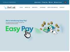 The website screenshot for http://www.satlinkonline.com