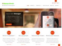 The website screenshot for http://www.saruargroup.com