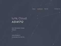 The website screenshot for https://luys.cloud/