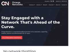 The website screenshot for http://www.omeganetworks.com