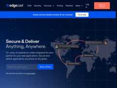 The website screenshot for https://www.edgecast.io/