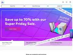 The website screenshot for http://www.du.ae