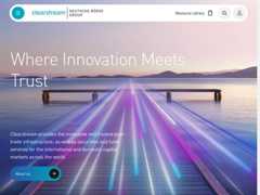 The website screenshot for http://www.clearstream.com/