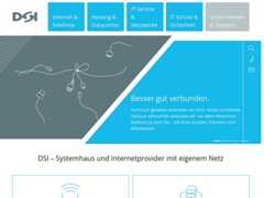 The website screenshot for https://www.dsi.net