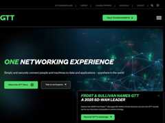 The website screenshot for https://www.gtt.net/